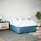 Preview: Bettgestell Blau 160x200 cm Samt