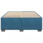 Preview: Bettgestell Blau 160x200 cm Samt