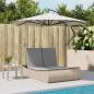 Preview: Doppel-Sonnenliege mit Auflagen Beige Poly Rattan