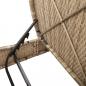 Preview: Doppel-Sonnenliege mit Auflagen Beige Poly Rattan