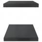 Preview: Wandregale 2 Stk. 75x30x3 cm Schwarz Edelstahl