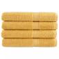 Preview: ARDEBO.de - Premium-Handtücher SOLUND 4 Stk. Gold 100x200 cm 600 g/m²