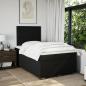 Preview: Boxspringbett mit Matratze Schwarz 120x190 cm Stoff