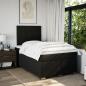 Preview: Boxspringbett mit Matratze Schwarz 120x190 cm Stoff