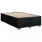 Preview: Boxspringbett mit Matratze Schwarz 120x200 cm Stoff