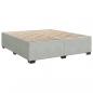 Preview: Boxspringbett mit Matratze Hellgrau 180x200 cm Samt