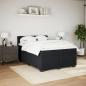 Preview: Boxspringbett mit Matratze Schwarz 140x200 cm Samt