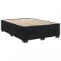 Preview: Boxspringbett mit Matratze Schwarz 140x200 cm Samt