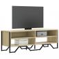 Preview: ARDEBO.de - TV-Schrank Sonoma-Eiche 122x34x41 cm Holzwerkstoff