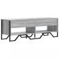 Preview: TV-Schrank Grau Sonoma 122x34x41 cm Holzwerkstoff