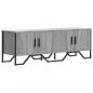 Preview: TV-Schrank Grau Sonoma 122x34x41 cm Holzwerkstoff