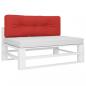 Preview: Palettenkissen Rot 120x40x12 cm Stoff