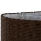 Preview: 7-tlg. Garten-Sofagarnitur mit Kissen Braun Poly Rattan