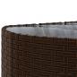 Preview: 7-tlg. Garten-Sofagarnitur mit Kissen Braun Poly Rattan