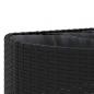 Preview: 7-tlg. Garten-Sofagarnitur mit Kissen Schwarz Poly Rattan