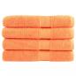 Preview: ARDEBO.de - Premium-Saunatücher SOLUND 4 Stk. Orange 80x200 cm 600 g/m²