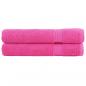 Preview: ARDEBO.de - Premium-Handtücher SOLUND 2 Stk. Rosa 100x200 cm 600 g/m²