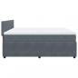 Preview: Boxspringbett mit Matratze Dunkelgrau 200x200 cm Samt