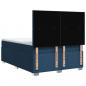 Preview: Boxspringbett mit Matratze Blau 140x200 cm Stoff