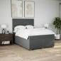 Preview: Boxspringbett mit Matratze Dunkelgrau 160x200 cm Stoff