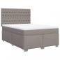 Preview: Boxspringbett mit Matratze Taupe 160x200 cm Stoff