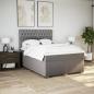 Preview: Boxspringbett mit Matratze Taupe 160x200 cm Stoff