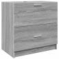 Preview: Waschbeckenunterschrank Grau Sonoma 59x37x59 cm Holzwerkstoff