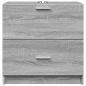 Preview: Waschbeckenunterschrank Grau Sonoma 59x37x59 cm Holzwerkstoff