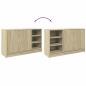 Preview: Waschbeckenunterschrank Sonoma-Eiche 90x29x55 cm Holzwerkstoff