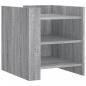 Preview: Nachttisch Grau Sonoma 45x50x50 cm Holzwerkstoff