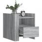 Preview: Nachttisch Grau Sonoma 45x50x50 cm Holzwerkstoff