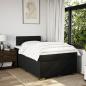 Preview: Boxspringbett mit Matratze Schwarz 120x190 cm Stoff