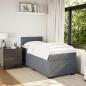 Preview: Boxspringbett mit Matratze Dunkelgrau Samt