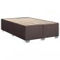 Preview: Boxspringbett mit Matratze Dunkelbraun 80x200 cm Stoff