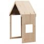 Preview: Hochbett mit Dach 75x190 cm Massivholz Kiefer