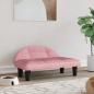 Preview: ARDEBO.de - Hundebett Rosa 70x52x30 cm Samt