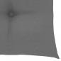 Preview: Stuhlkissen 2 Stk. Grau 40x40x7 cm Oxford-Gewebe