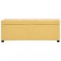 Preview: Bank mit Staufach 116 cm Gelb Polyester