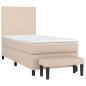 Preview: Boxspringbett mit Matratze Cappuccino-Braun 80x200cm Kunstleder