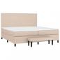 Preview: Boxspringbett Matratze Cappuccino-Braun 200x200cm Kunstleder