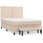 Preview: Boxspringbett Matratze Cappuccino-Braun 140x200cm Kunstleder