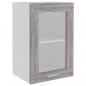 Preview: Hängeschrank Glas Grau Sonoma 40x31x60 cm Holzwerkstoff