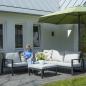 Preview: Madison Garten-Lounge-Set-Abdeckung 255x255x70 cm Grau