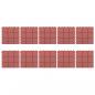 Preview: Terrassenfliesen 10 Stk. Rot 30 x 30 cm Kunststoff