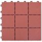 Preview: Terrassenfliesen 10 Stk. Rot 30 x 30 cm Kunststoff