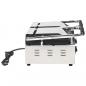 Preview: Doppelter Gerillter Panini-Grill 3600 W 57x30,5x20 cm