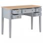 Preview: Schreibtisch Grau 109,5 x 45 x 77,5 cm Holz