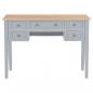 Preview: Schreibtisch Grau 109,5 x 45 x 77,5 cm Holz