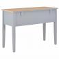 Preview: Schreibtisch Grau 109,5 x 45 x 77,5 cm Holz