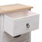 Preview: Beistellschrank 35x25x87 cm Massivholz Paulownia